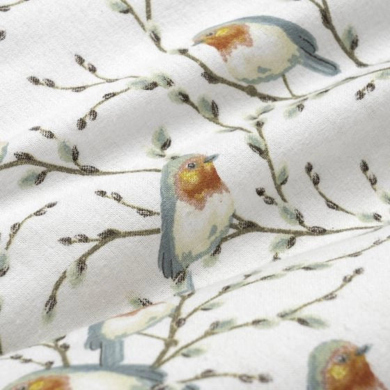 Chickadees Flannel Sheet Set 03 pieces