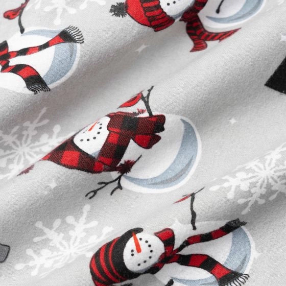 Snowman Flannel Sheet Set 03 pieces