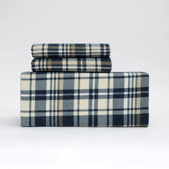 Tartan Flannel Sheet Set 03 pieces